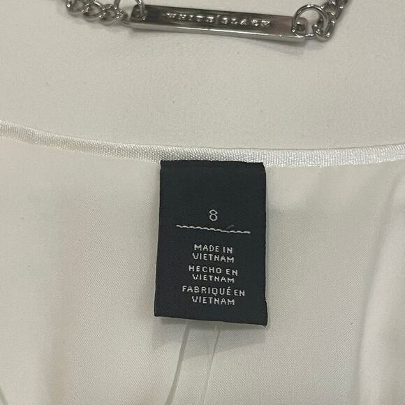 WHBM Bridal Ivory White Suit Set 8/10 NWT | Wedding Blazer + Tailored Slit Pants - Picture 9 of 10
